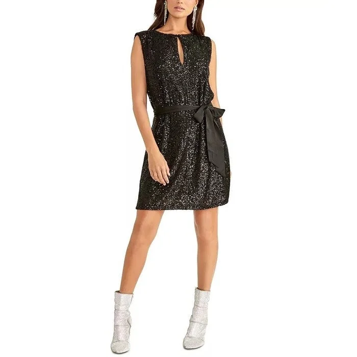 Rachel Roy Women's Sequin Dress Black Size Large Sequin Dress Allure