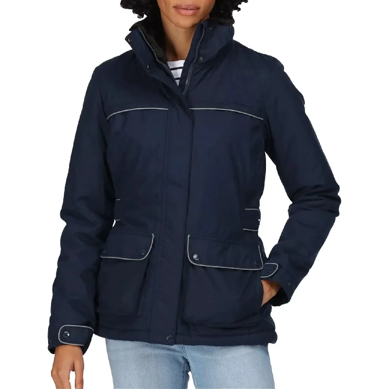 Regatta Linnette Insulated Womens Waterproof Jacket - Navy Women's reversible jackets