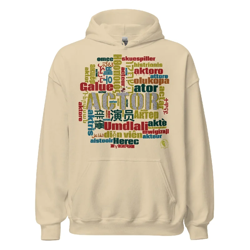 Actor in Languages - Staple Unisex Hoodie Long Hoodie Sweatshirt