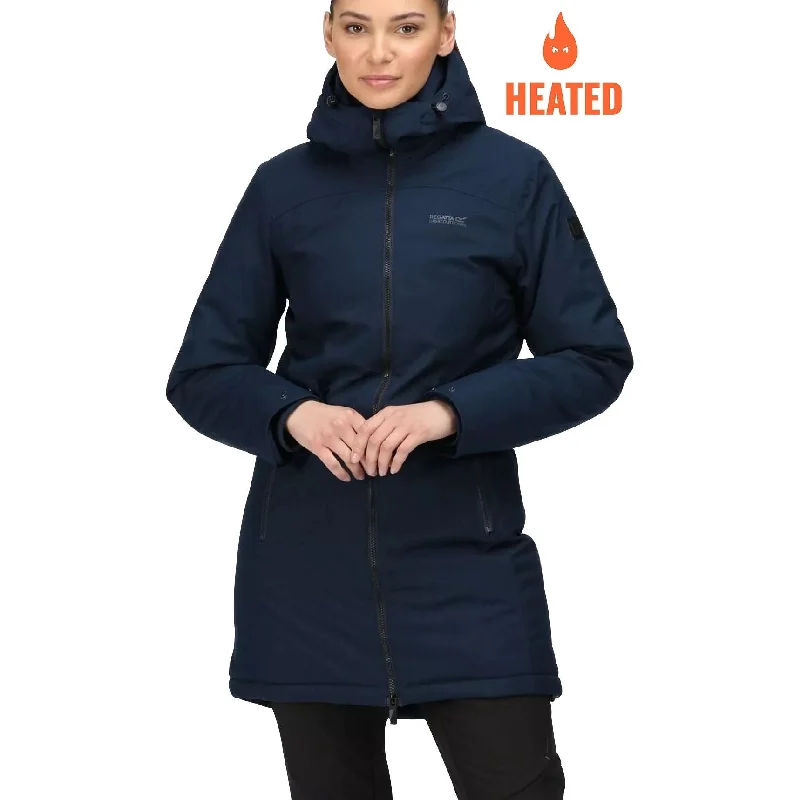 Regatta Voltera III Waterproof Womens Heated Jacket - Navy Women's work jackets