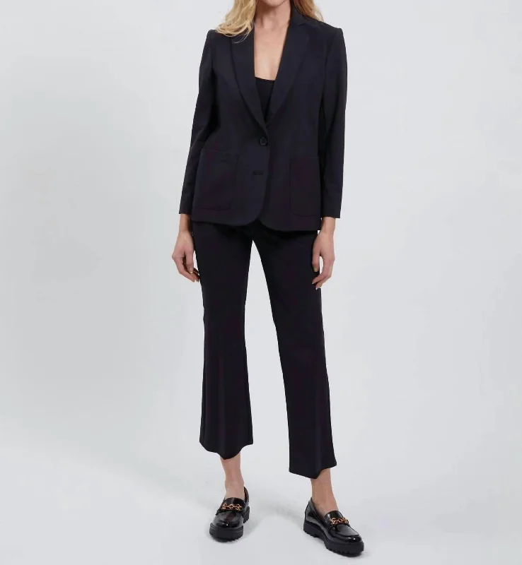 Two Button Blazer In Black Chic Blazers for Women