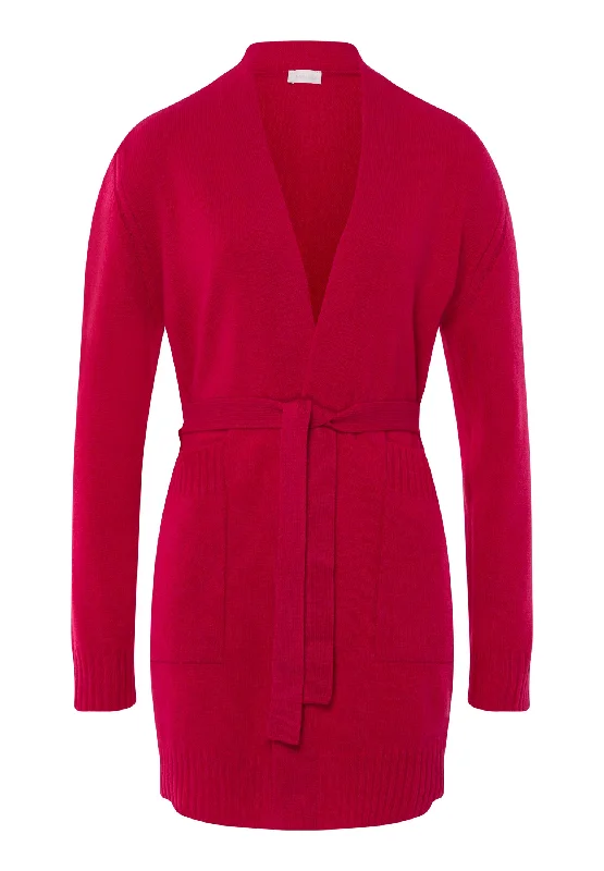 Knits Belted Cardigan | Pink Mimosa 78700-2310 Women's smart jackets