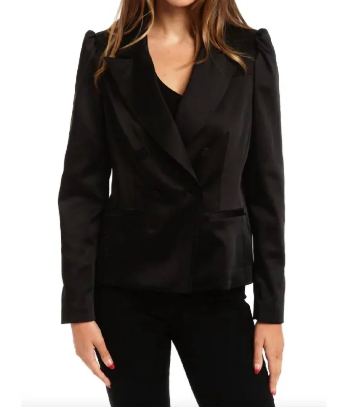 Ginger Jacket In Black Office Blazer Style