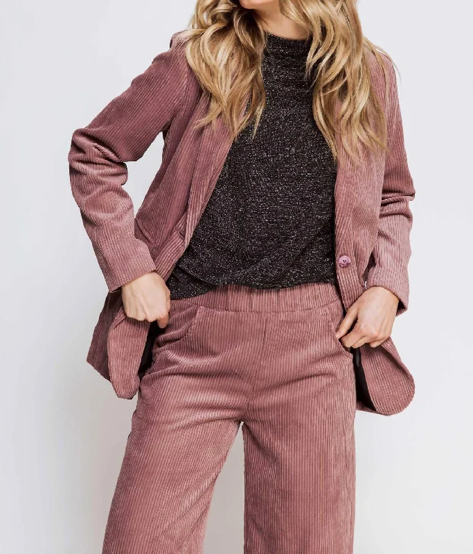 Ellie Blazer In Rose Lightweight Work Blazer