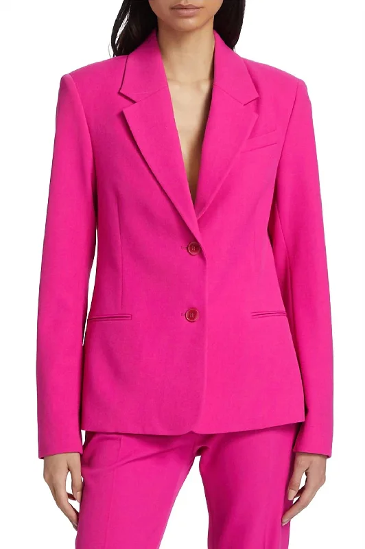 The Femme Blazer In Fuscia Trendy Blazer Outfit