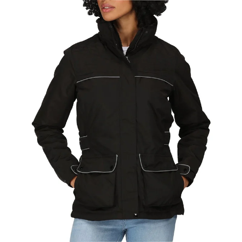 Regatta Linnette Insulated Womens Waterproof Jacket - Black Women's Adidas jackets