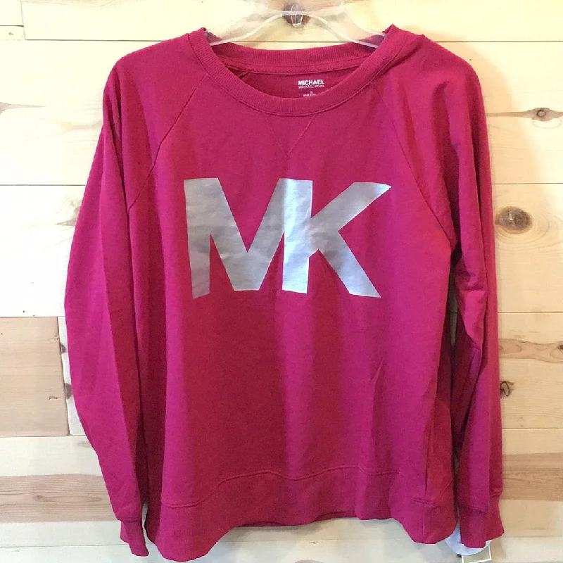 Michael Kors NWT Dark Pink Crewneck Sweatshirt Womens Size Medium Casual Hoodie Sweatshirt Wear