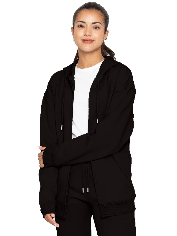 Enzo | Womens Oversized Zipped Hoodie Basic Hoodie Sweatshirt