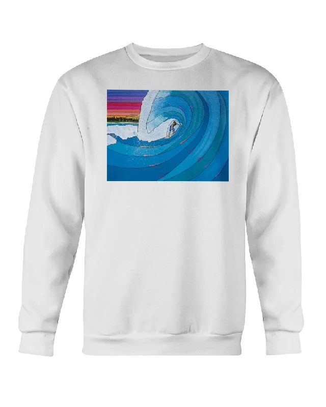 Big Wave Surfer - Crewneck Sweatshirt Comfy Pullover Sweatshirt