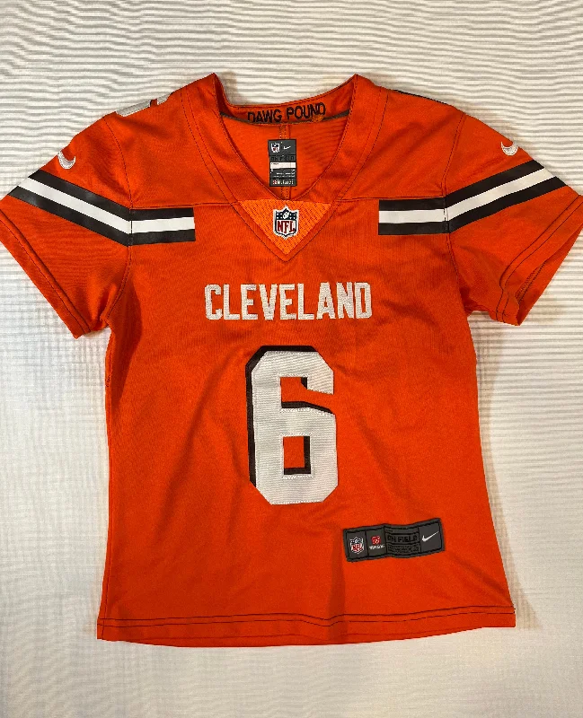 Nike- Cleveland Browns Jersey Baker Mayfield Women size Small NWOT Zip-up Hoodie for Women