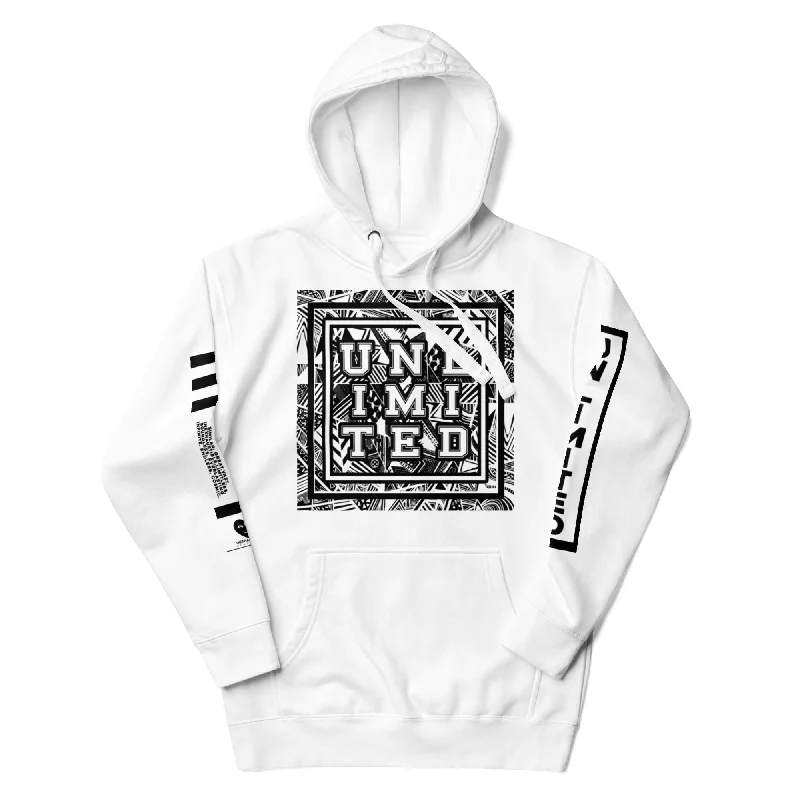 Unlimited - Sleeves Printed Premium Unisex Hoodie Elegant Hoodies & Sweatshirts