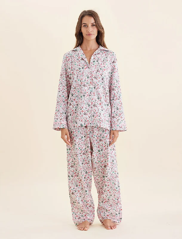 Christmas Stars Full Length PJ Set Two-piece pajama sets