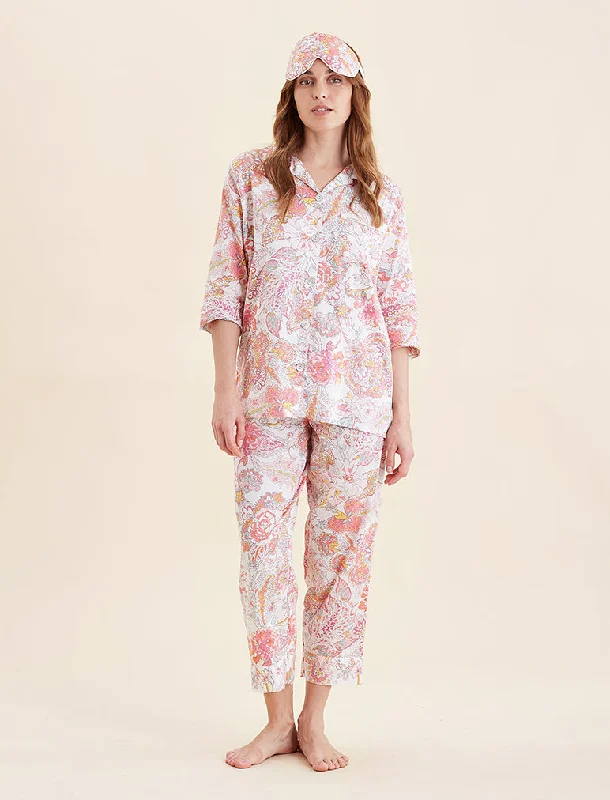 Ella Crop PJ Set with Eye Mask Sexy pajama sets