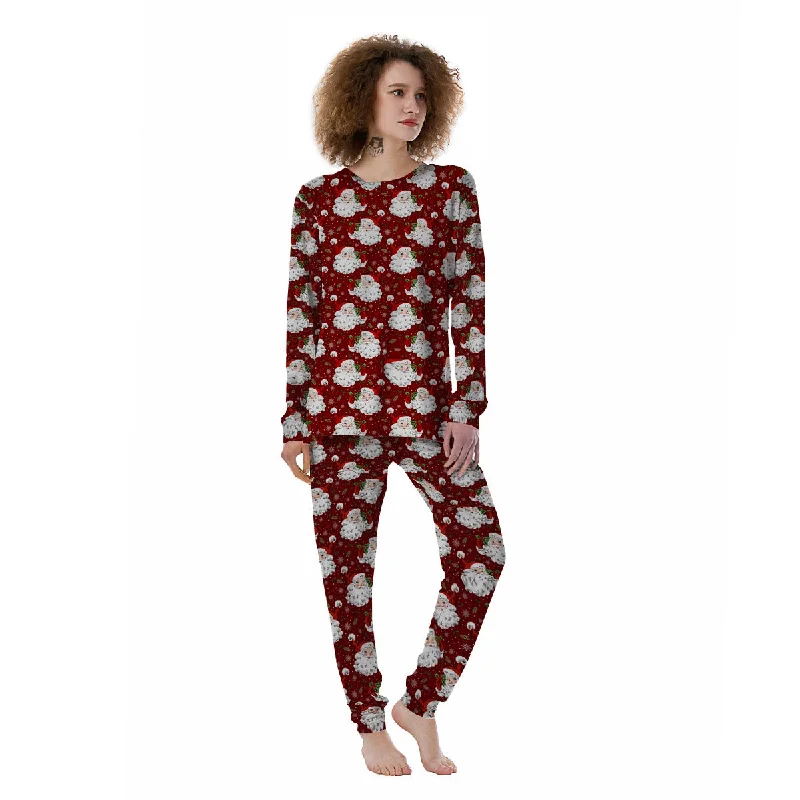 Santa Claus Xmas Print Pattern Women's Pajamas Fall pajama sets