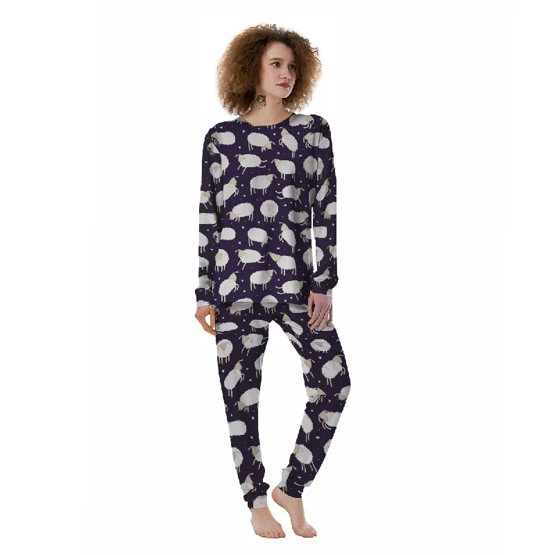 Sheep Print Pattern Women's Pajamas Personalized pajama sets