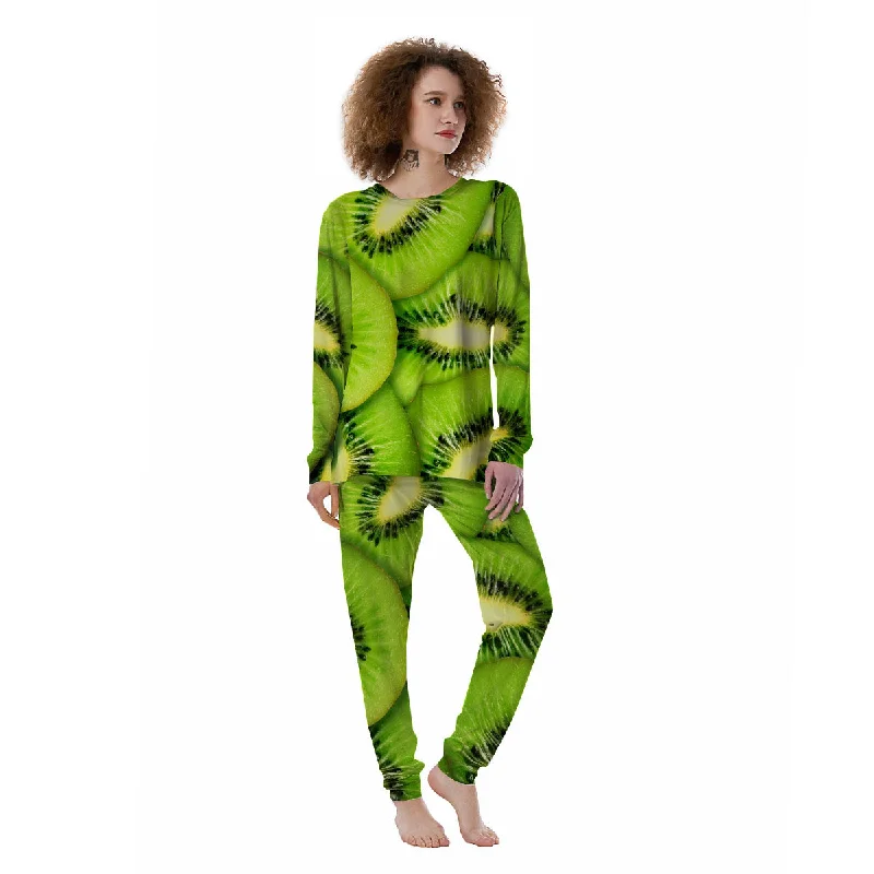 Slices Kiwi Print Women's Pajamas Cotton pajama sets