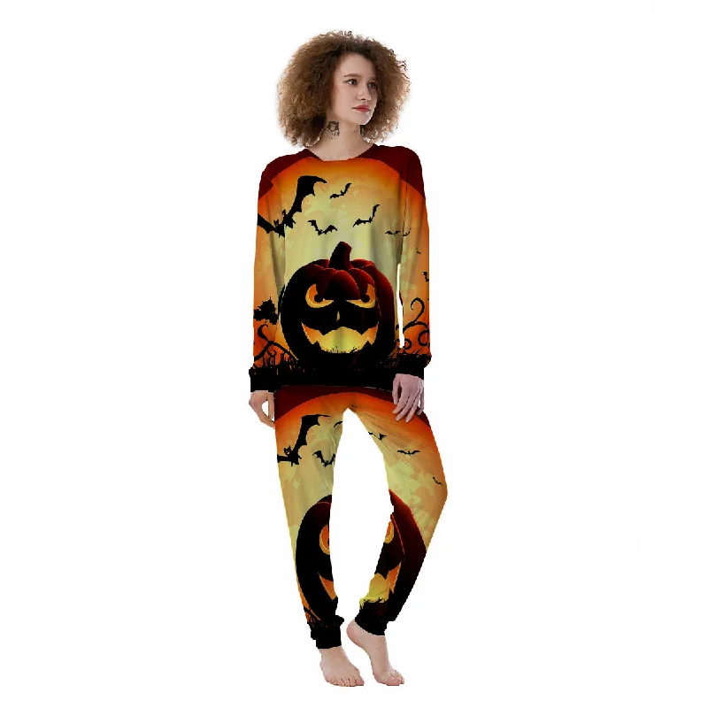 Smiley Faces Halloween Pumpkin Print Women's Pajamas Nordstrom pajama sets