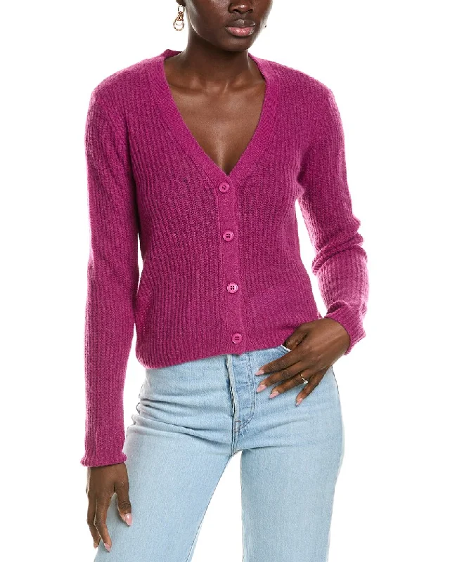 27 Miles Malibu V-Neck Cashmere & Silk-Blend Cardigan Elegant sweaters