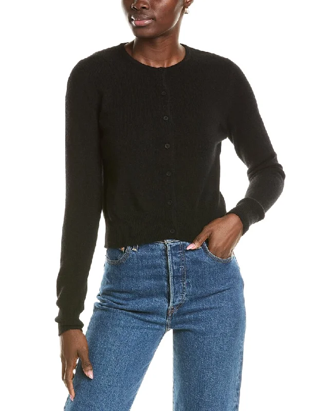 Forte Cashmere Cropped Cashmere Cardigan Expensive sweaters