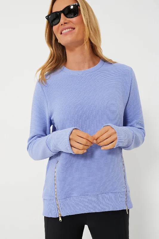 Violet Everyday Crewneck Best sweaters for travel