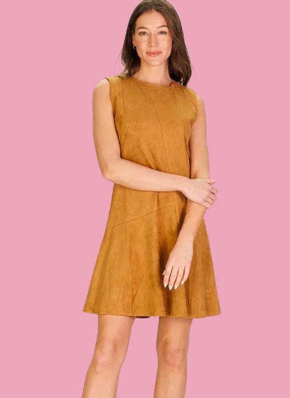 Arianna Suede Dress Best mini dresses for petites