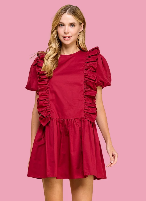 Ruffled Gameday Dress Urban Outfitters mini dresses