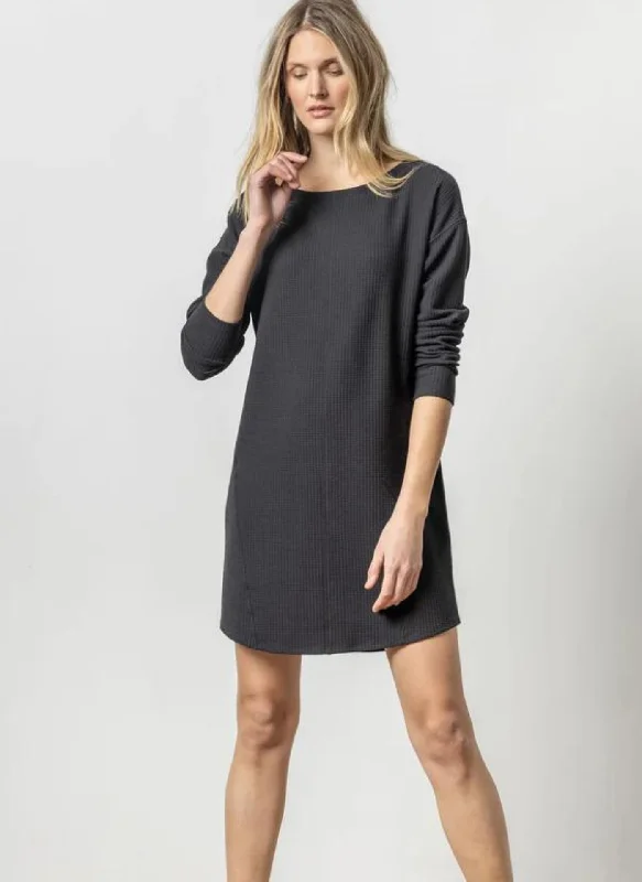 Seamed Boatneck Dress Best mini dresses for plus size