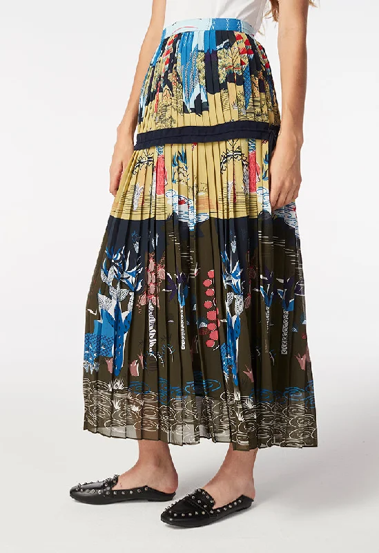 Oriental Crepe Skirt Satin unclassified skirts