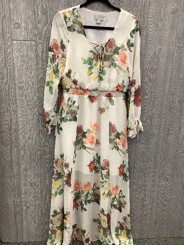 Dress Casual Maxi By Belle + Sky In Floral Print, Size: M Wrap maxi dresses