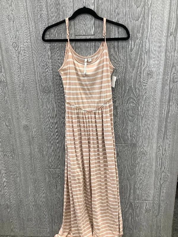 Dress Casual Maxi By Lc Lauren Conrad In Tan, Size: M Elegant maxi dresses