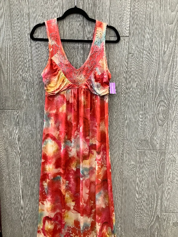 Dress Casual Maxi By One World In Orange, Size: L A-line maxi dresses