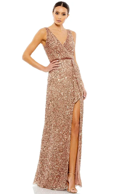 Mac Duggal 5539 - Sequin Ornate Wrap Evening Dress Graduation party dresses