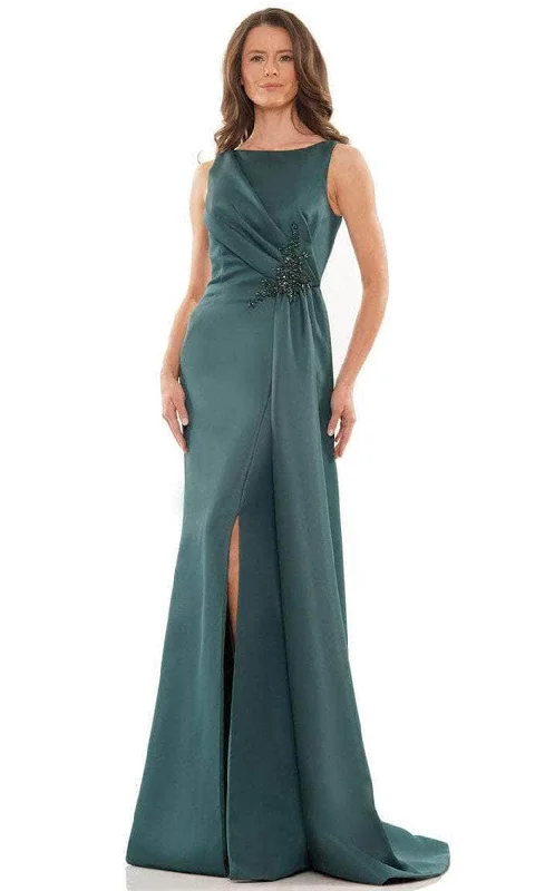 Marsoni by Colors MV1186 - Sleeveless Bateau Neck Long Dress Red carpet maxi dresses