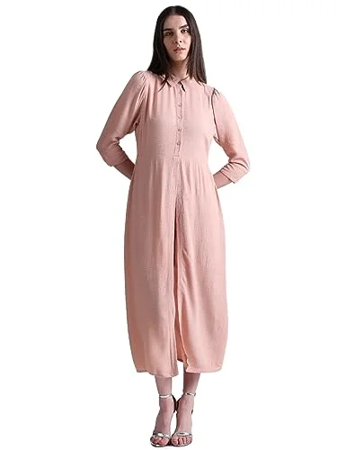 Only Women's Maxi Length Viscose A-Line Pink Dress Anniversary maxi dresses