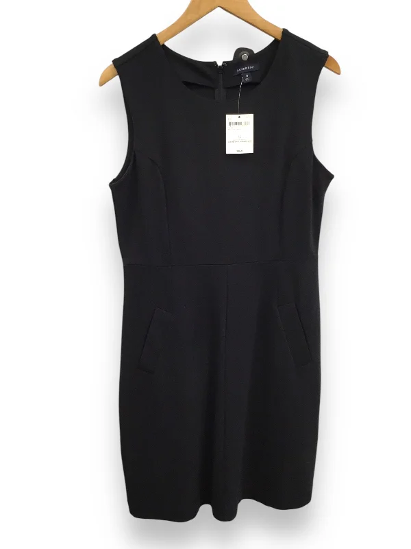 Dress Casual Midi By Lands End In Black, Size: 12 Wrap midi dresses