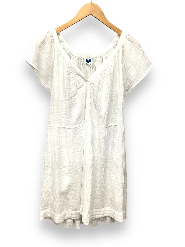 Dress Casual Midi By Old Navy In White, Size: 2x Preppy midi dresses