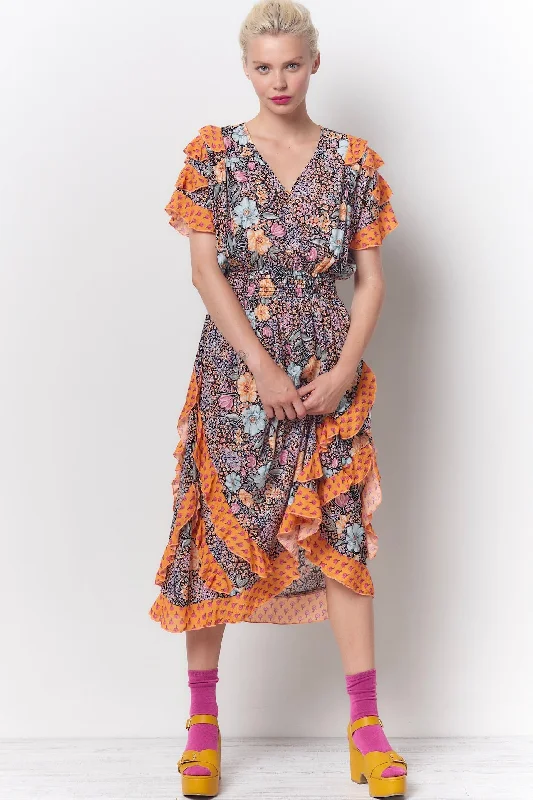 BETINA Ruffle Dress - Floral Floral dresses under $50