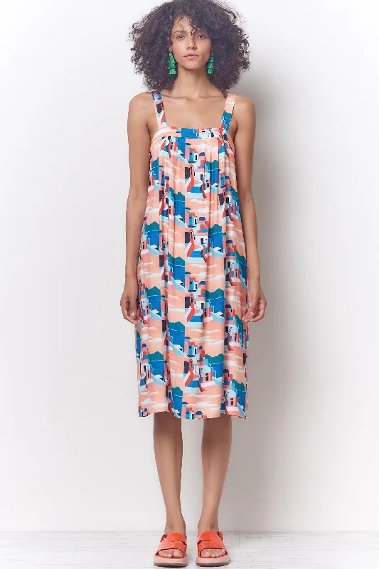 MARYL Sun Dress - Capri Print Best floral dresses for work