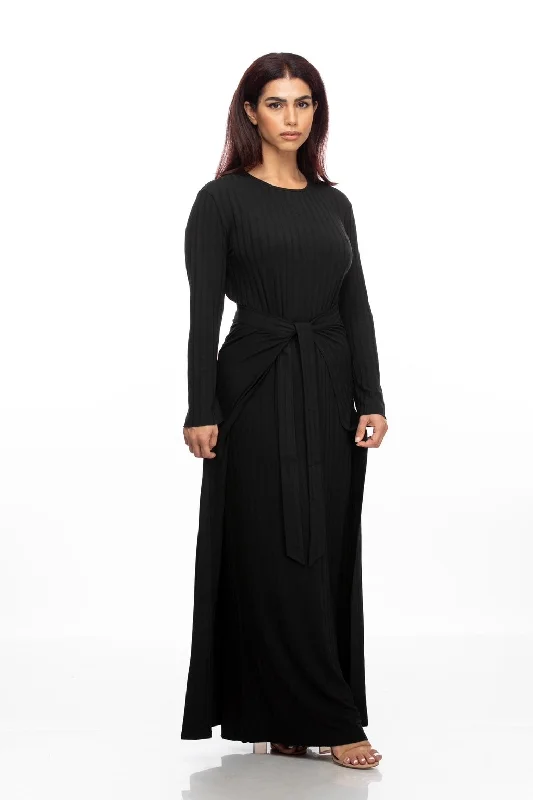 AMARA KNIT DRESS SET BLACK Women's unclassified dresses