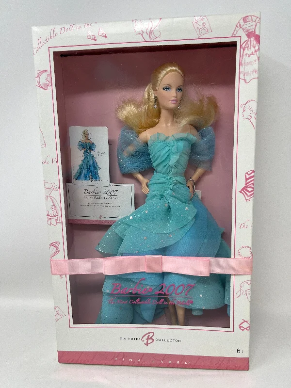 Barbie 2007 Collector Pink Label Blue Dress Soft fabric unclassified dresses