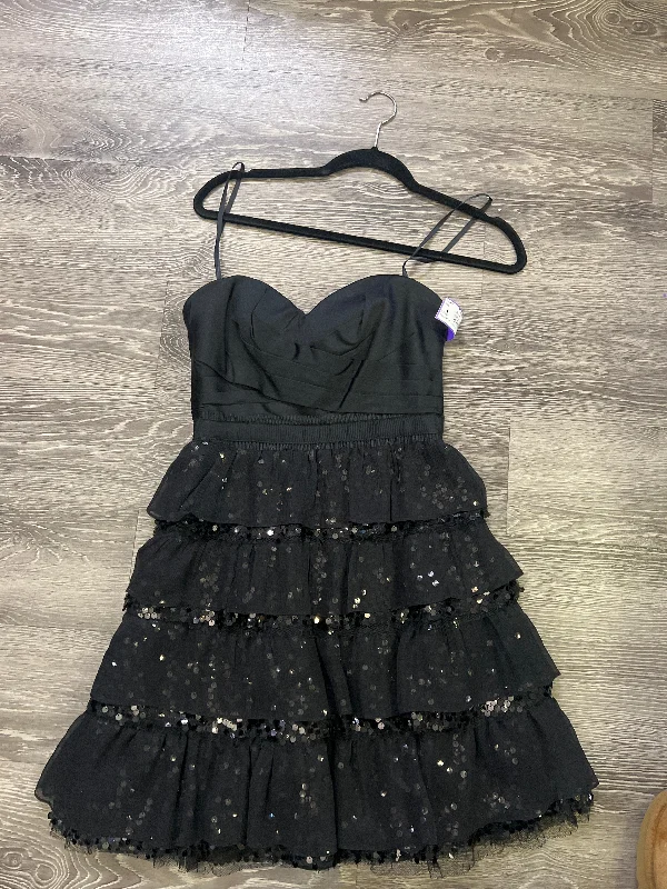 BCBGMaxazria Ruffle Stripe Dress (Size 4) Sequin unclassified dresses