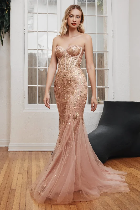 Captivating Mermaid Gown: Cinderella Divine's CB116 for Unforgettable Occasions Cocktail unclassified dresses