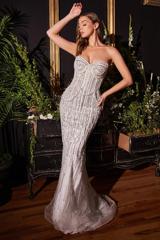 **Celestial Couture: Embody the Grace of a Mermaid in Shimmering Pearls** Sexy unclassified dresses