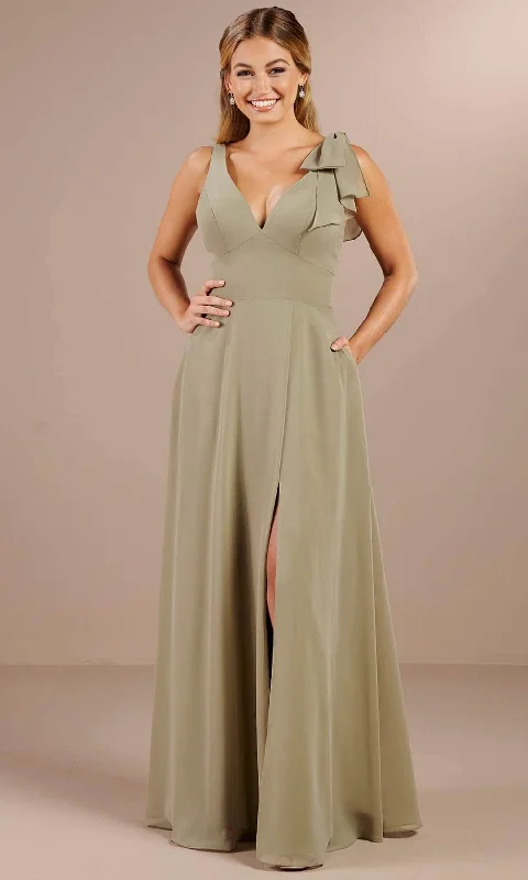 Christina Wu Celebration 22196 - Chiffon V-Neck Dress Everyday wear unclassified dresses