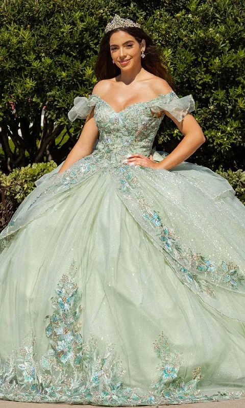 Cinderella Couture 8089J - Off-Shoulder Sweetheart Ballgown Stylish unclassified dresses