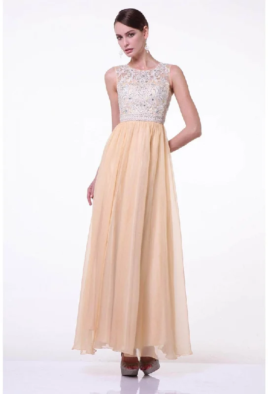 Cinderella Divine - Beaded Sleeveless A-Line Prom Gown J710 Beaded unclassified dresses