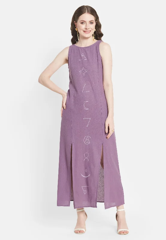 Elara Lavender Dress Mesh unclassified dresses