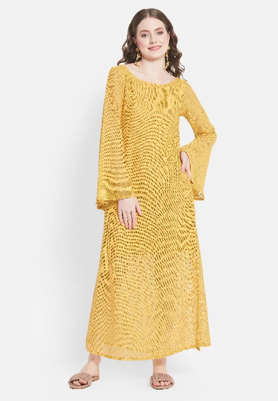 Cassia Mustard Dress Smocked unclassified dresses