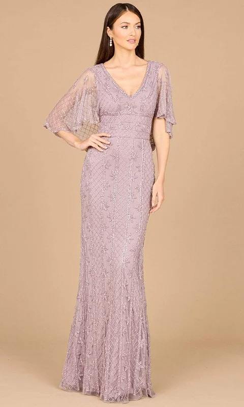 Lara Dresses 29023 - Beaded Cape Sleeve Evening Gown Vintage unclassified dresses