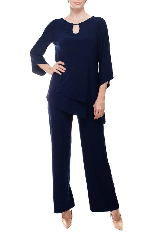 Marina 268398 - Quarter Sleeve Keyhole Jumpsuit Petite unclassified dresses